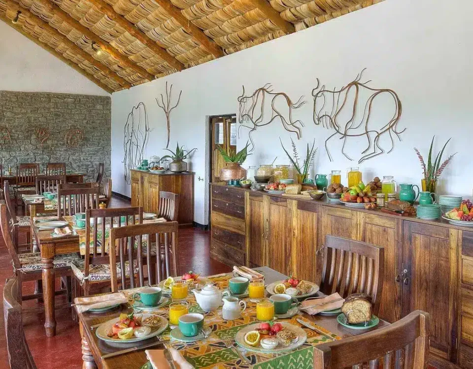 Are meals included in safari accommodation?